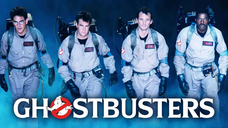 A scene from the movie Ghostbusters.